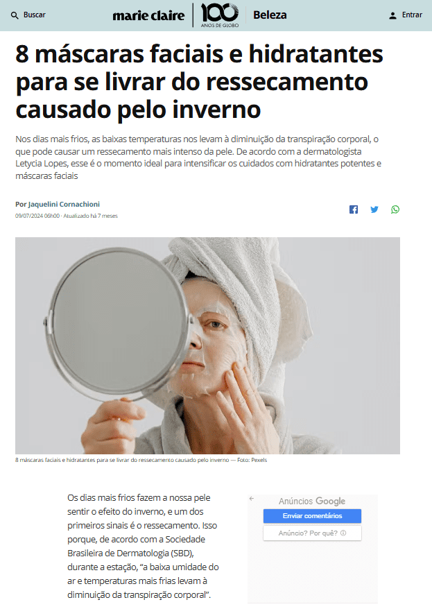 8 máscaras faciais e hidratantes para se livrar do ressecamento causado pelo inverno