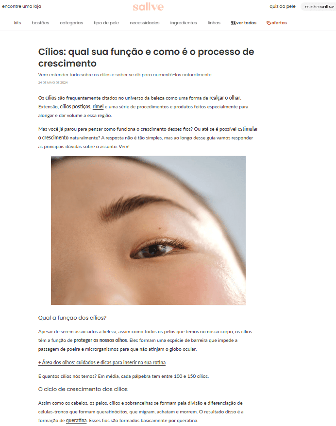 Cílios: qual sua função e como é o processo de crescimento